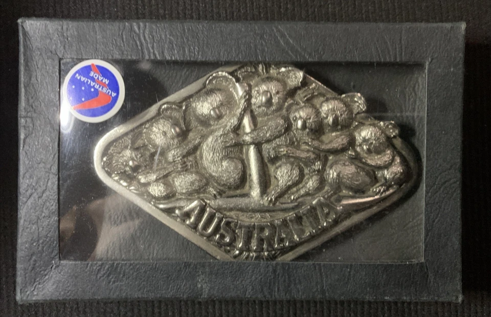 Australian Made Koala Wildlife BELT BUCKLE - with BLACK GIFT BOX - image 2 of 4