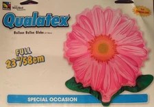 pink flower  helium balloon