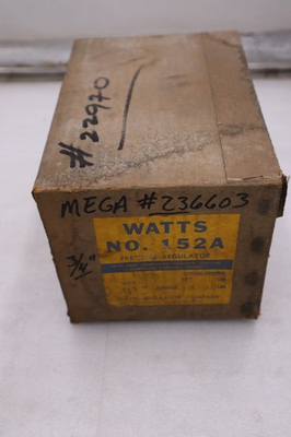 #ad Watts 152A 10 40 psi 3 4quot; Steam Pressure Regulator STK GF456 $300.00