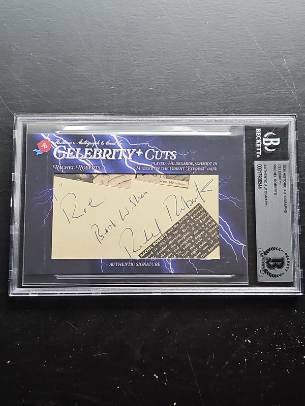 2024 Historic Autographs Celebrity+ Rachel Roberts Cut Auto Beckett Authentic