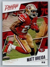 Matt Breida #5, Xtra Points Purple, San Francisco 49ers, 2018 Panini Prestige