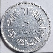 5 Francs Lavrillier 1949 (9 fermé) France - 695764