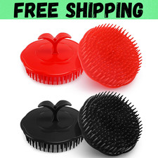 4 Pack Hair Scalp Exfoliator Brush Scalp Scrubber for Wet or Dry Hair Deep Clean