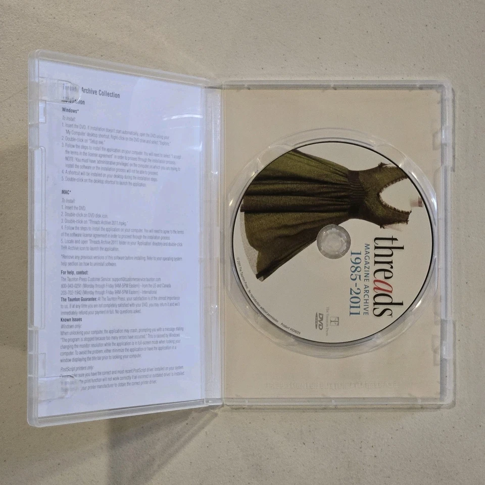 Threads Magazine Archive 1985-2011 DVD-ROM - 158 ISSUES - TAUNTON PRESS RARE - Image 3 of 3