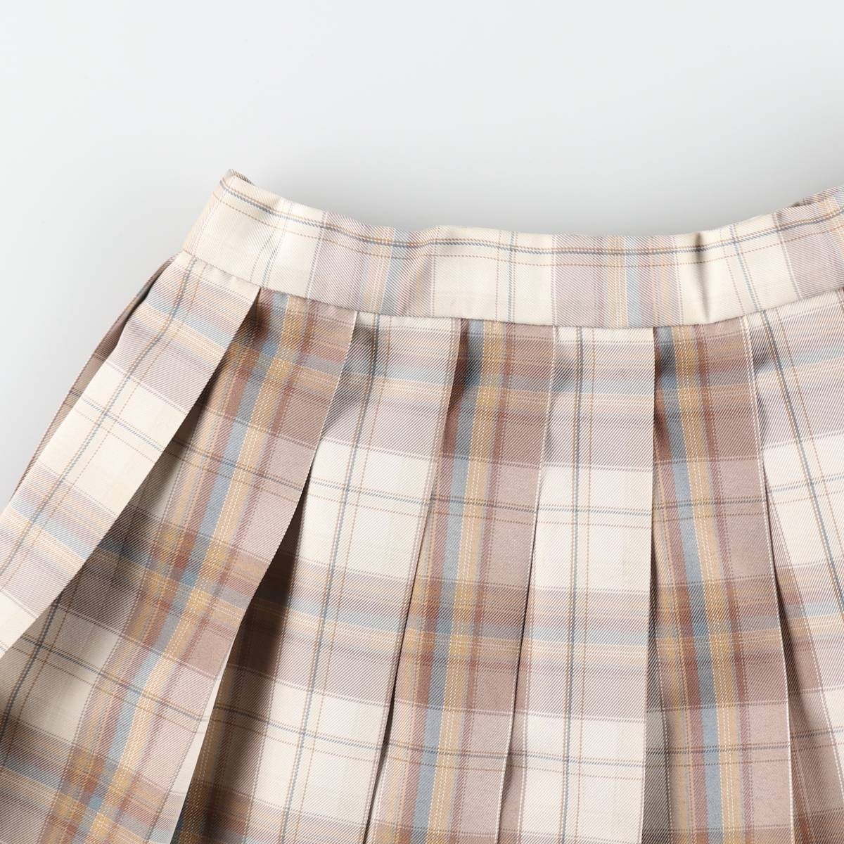 Vintage Pudding Bear Check Pattern Pleated Mini S… - image 7