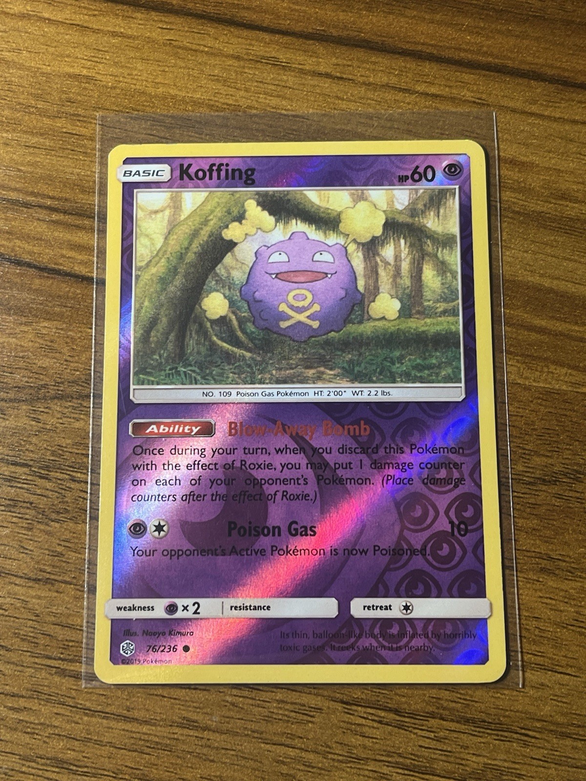 Koffing 76/236 Sm-Cosmic Eclipse Reverse Holo