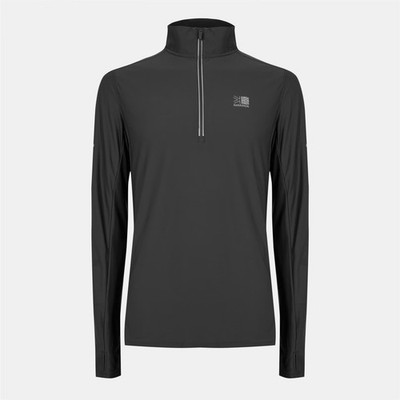 Karrimor Herren-Laufoberteil 2XL grau 1/4-Reißverschluss Langarm Fitnessstudio Trainingsshirt neu mit Etikett