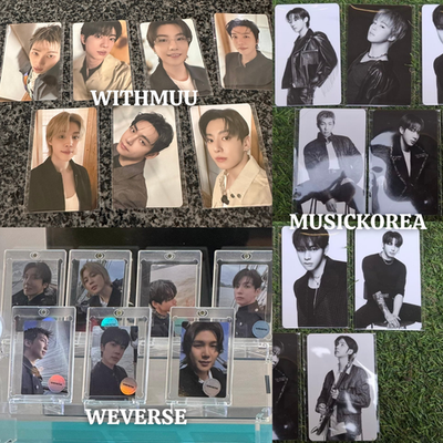 BTS バンタン ARIRAIG Weverse コンプリート トレカ BTS ARIRANG LUCKY DRAW WEVERSE MUSICKOREA WITHMUU LD OFFICIAL ONLY