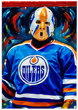 GRANT FUHR * Edmonton Oilers * HOCKEY * Illustrated Art Card * ATC ACEO