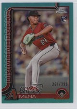 2025 Topps Chrome Teal Refractor 261/299 Cristian Mena #102 1pp0