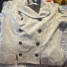 colored double-breasted blazer