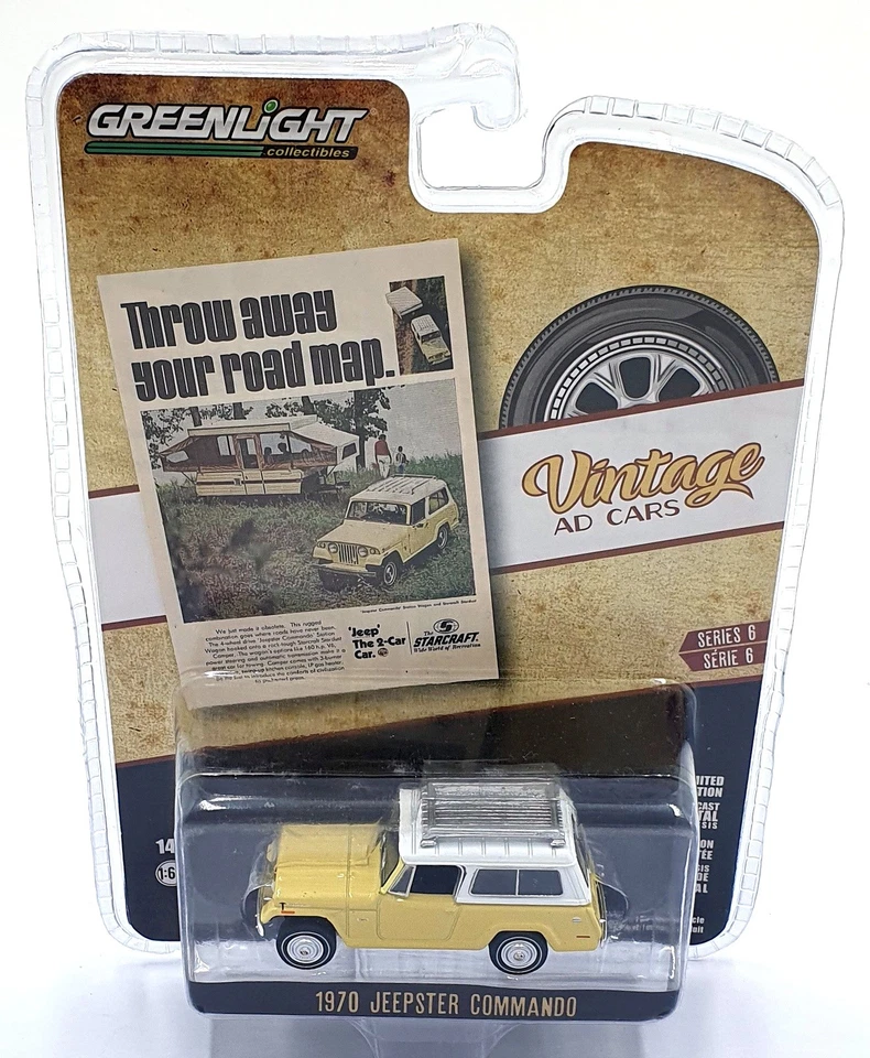 Jeepster Commando Greenlight escala 1/64 39090 - 1970 - crema Foto 4 de 4