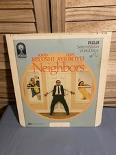 Neighbors CED Videodisc Comedy Movie Tape John Belushi Dan Aykroyd 1982 VINTAGE