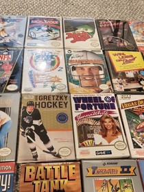 Lote de 61 juegos NES en caja (47 W manuales) Mario Wrestlemania OffRoad Tetris Yoshi