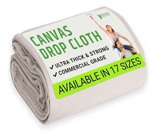 GREEN LIFESTYLE All Purpose Canvas Drop Cloth - Drop Cloth for Painting, Floor