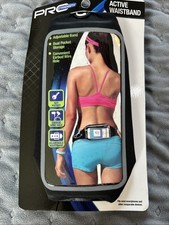 PRO Strength Active Waistband Money Belt Smartphone Holder w/Key Pocket Black