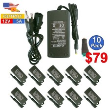 AC DC Adapter 12V 5A 60W Power Supply 10 50 Pack For CCTV  3528 LED US Stock