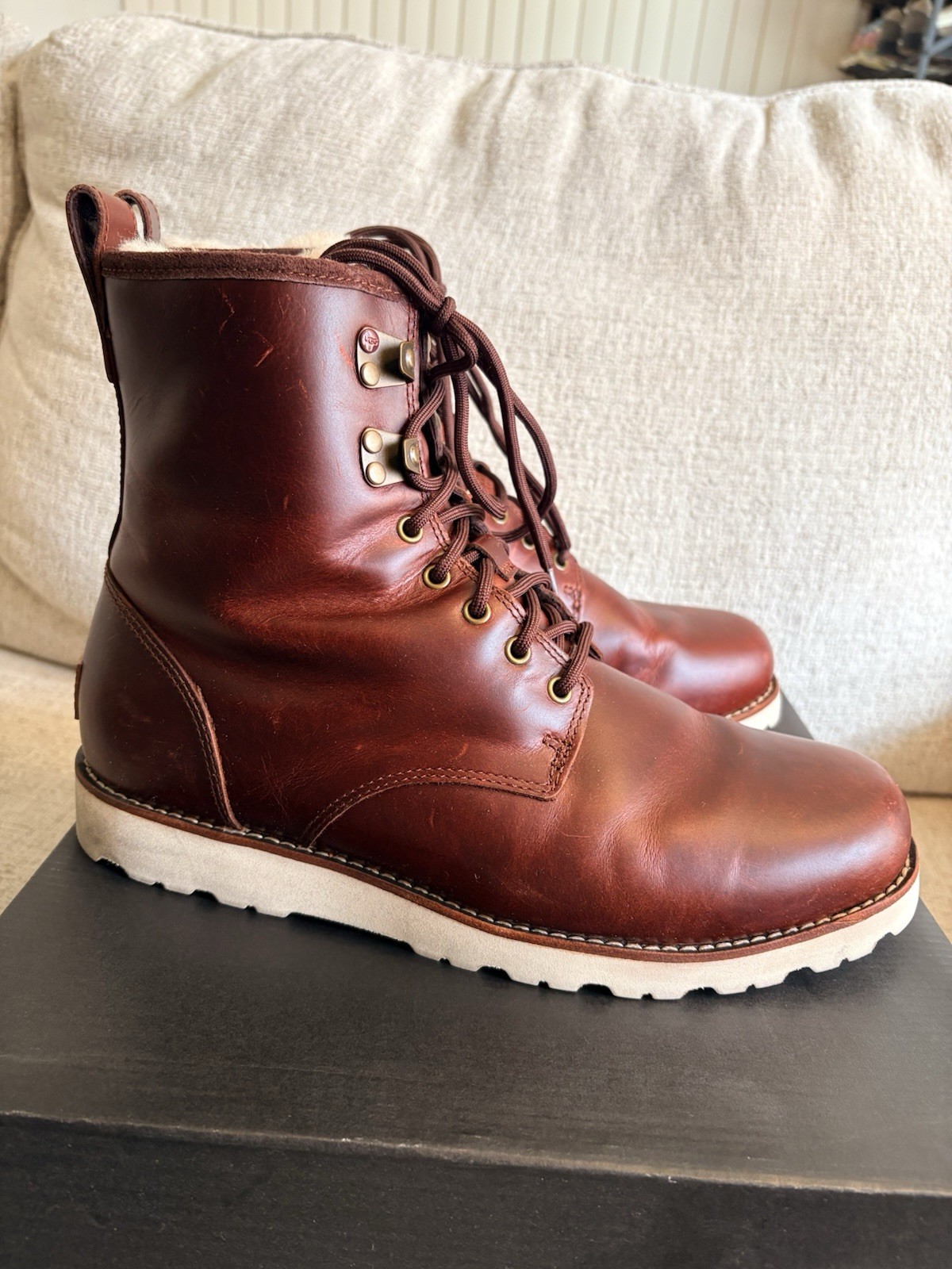 S 10 Waterproof Tl Cordovan Stout Brown Lined Leather Boots