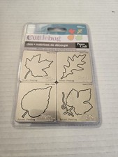 Cuttlebug 4 Dies LEAVES Maple, Oak, Vine, Broad Leaves Provo Craft NEW 37-1214