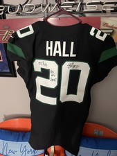 Breece Hall Signed 2022 New York Jets Team Issued RARE Black Nike Jersey