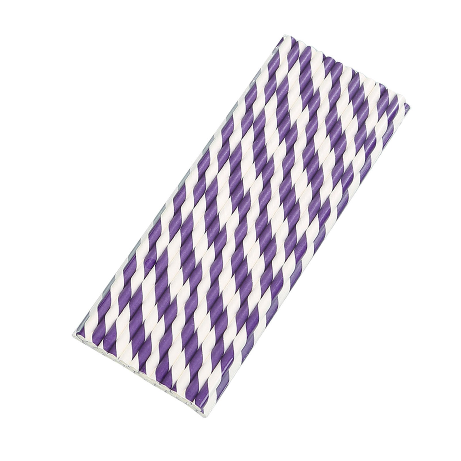 ¸As 25 Stick Disposable Paper Straws Party Dessert Juice Decoration Environment