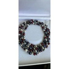 Extra long exquisite freshwater pearl necklace 60 inches