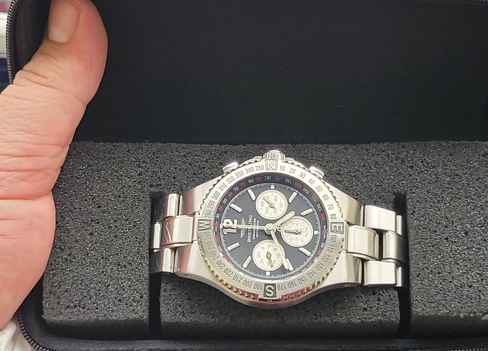 RARE BREITLING HERCULES REF A39363 CHRONOGRAPH CHRONOMETER AUTOMATIC 45MM - Image 2 of 4