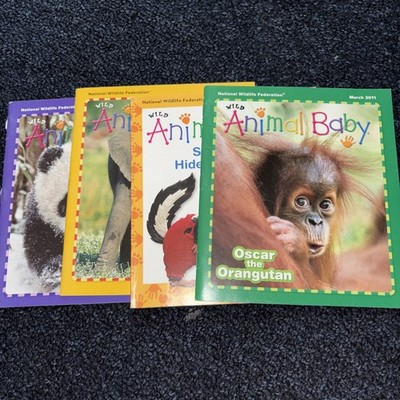Lot of 4 National Wildlife Federation Wild Animal Baby Books