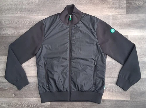 Save The Duck Plumtech Hybrid Quilted Knit Bomber Jacket Black Size Medium NWOT  - product listing photo