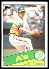 Curt Young 1985 Topps #293 Oakland Athletics MLB READ FREE SHIPPING AutographDen