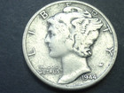 1944 MERCURY DIME FINE — photo 1