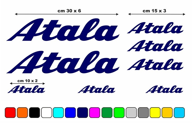 Kit adesivi in vinile tuning per telaio bici da corsa mtb ATALA foto 5