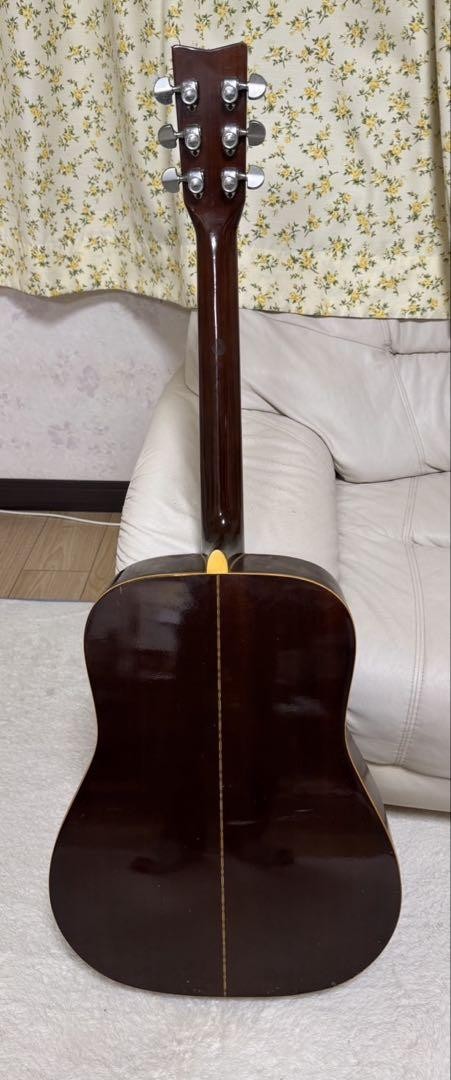 Acoustic Guitar Yamaha FG-151 Natural Made in 1977 Mahogany Side