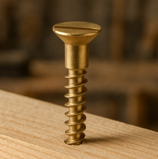 SOLID BRASS WOOD SCREWS SLOTTED COUNTERSUNK  2G 4G 6G 7G 8G 10G 12G WOODSCREWS