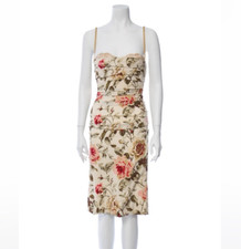 Dolce & Gabbana Floral Bustier Dress