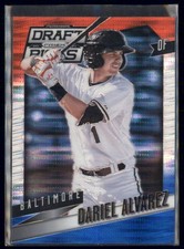 2014 Panini Prizm Draft Picks - Dariel Alvarez #84 Red White & Blue Pulsar