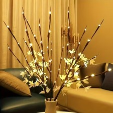 2Pcs 20 LED Twig Lights - Party Decorative Branch Fairy Lights, Battery Operated