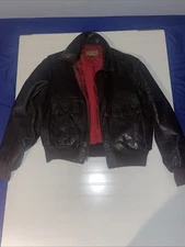 Vintage Hercules By Sears Horsehide Leather Jacket  Size 46 1940,'s/1950's