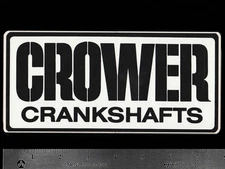 CROWER Crankshafts - Original Vintage 1980's Racing Decal/Sticker