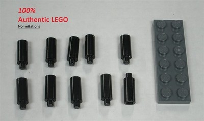 LEGO NEW Black Candle Stick (10x) 6290456 Brick 37762