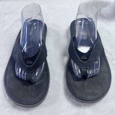 Reef Men s Size 10 Fanning Leather Flip Flop Sandal