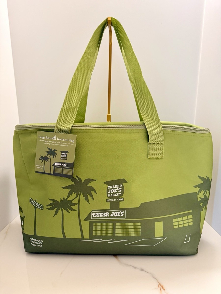 fuckthatnerdshop カモバック greeny NEW 2026 Trader Joe's Large Reusable Insulated Bag 8 Gallons Olive
