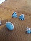 3 Set Turquoise Earrings Costume Jewelry — photo 3