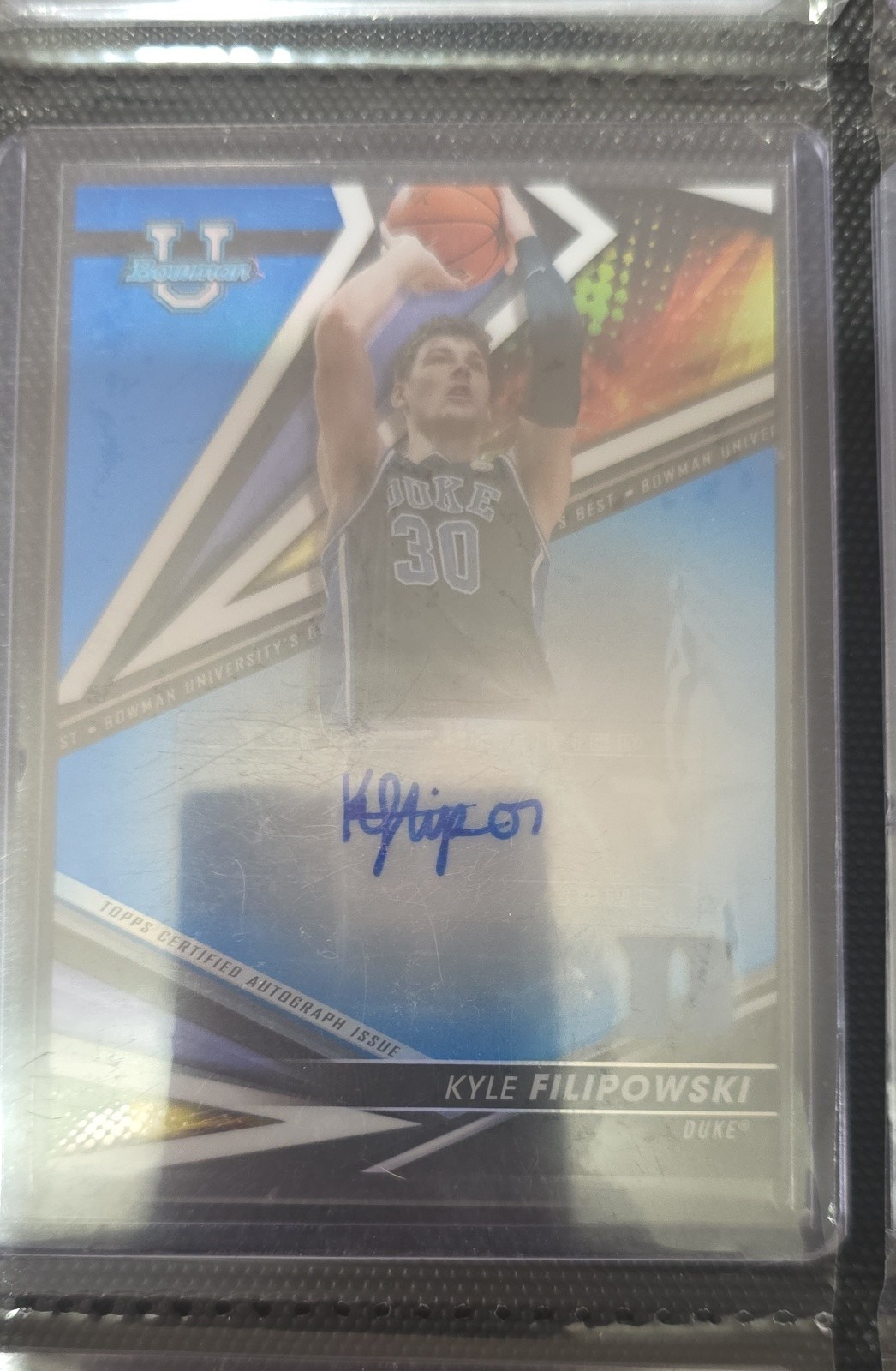  Best of bowman 2022-23 Autographs Kyle Filipowski  Blue Refractor /150 (AU, RC)