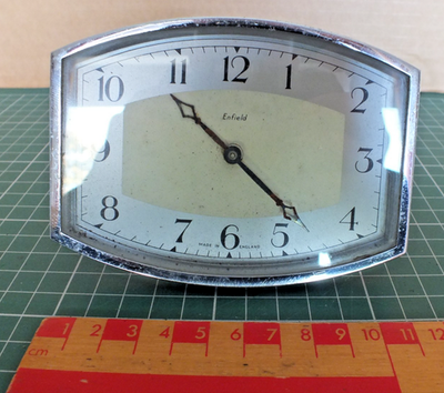 #ad #ad VINTAGE ENFIELD ALARM CLOCK ART DECO B SPARES REPAIRS GBP 10.00