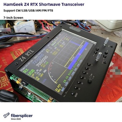 HamGeek Z4 RTX 500k-30MHz 6-Band Shortwave Transceiver CW/LSB/USB/AM/FM/FT8 7''