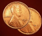 2 Early Lincoln Cent Wheats 1915-D and a 1915-P Nice Set, Free Shipping