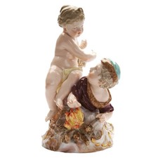 Porcelain figure "Allegory - Spring and Winter", Meissen, Germany, 1800s
