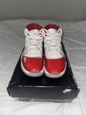 Nike Air Jordan 11 Retro Low Men's Size 11.5 White/Red Cherry, Varsity Red