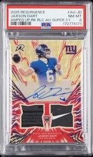 Marketplace image: 2025 Resurgence Jaxson Dart Amped Up Rookie Relic Auto 1/1 Superfractor